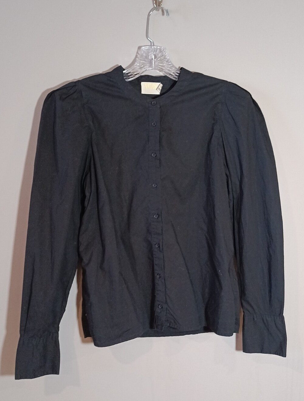 Nation ltd Puff Sleeve Femme Top in black Size S